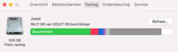 Opslag opruimen Mac